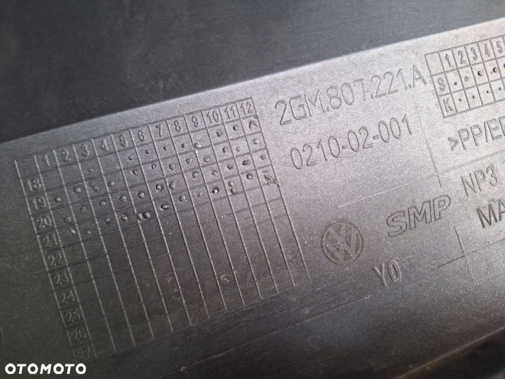 VW T-Cross 2GM 18-22 KOLOR: LB7Q RAUCHGRAU ZDERZAK PRZÓD PRZEDNI ORYG. VW 2GM807221A WYSYŁKA 24H - 13