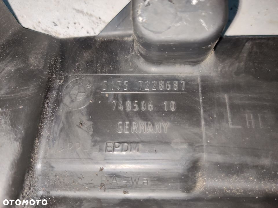 Osłona przekładni BMW 5 F10 F11 F01 Lewa 7228687 - 3