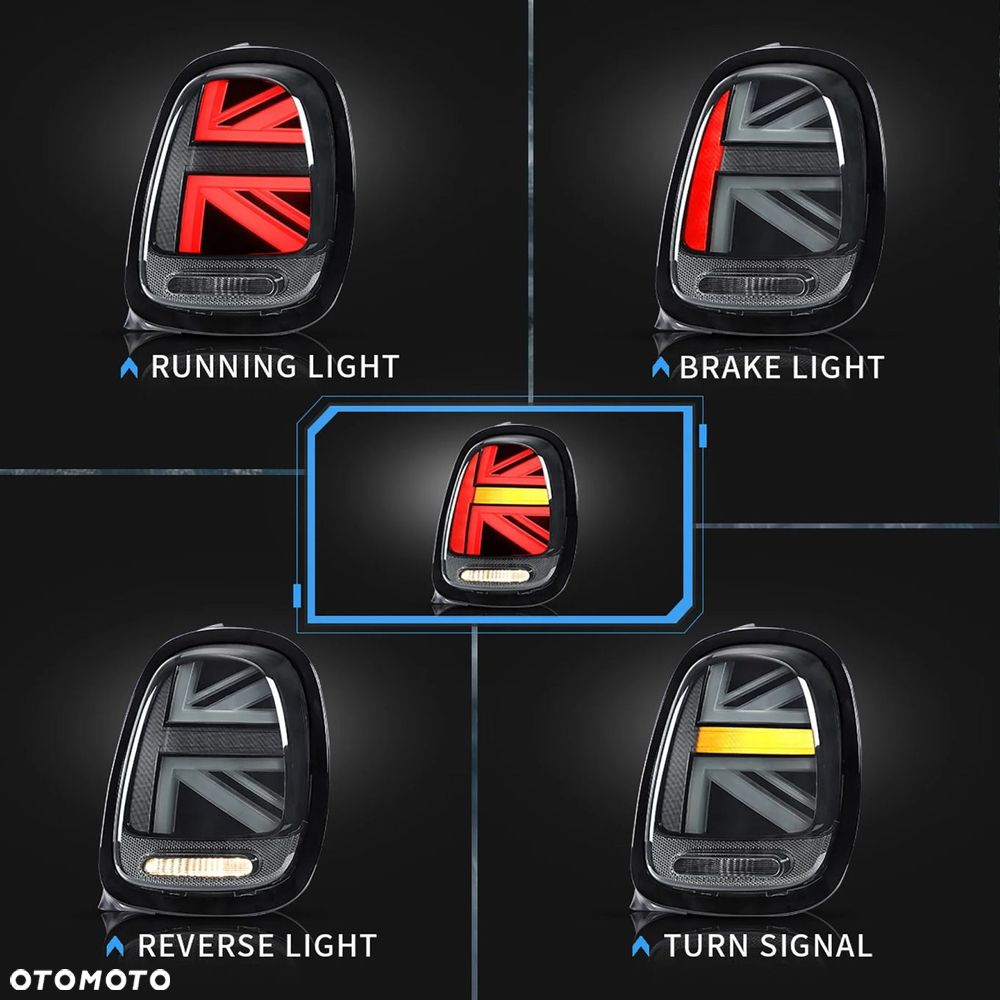 Lampy tylne kpl Vland Full Led Tuning Smoke Mini Cooper f55 f56 f57 2014-17 - 5