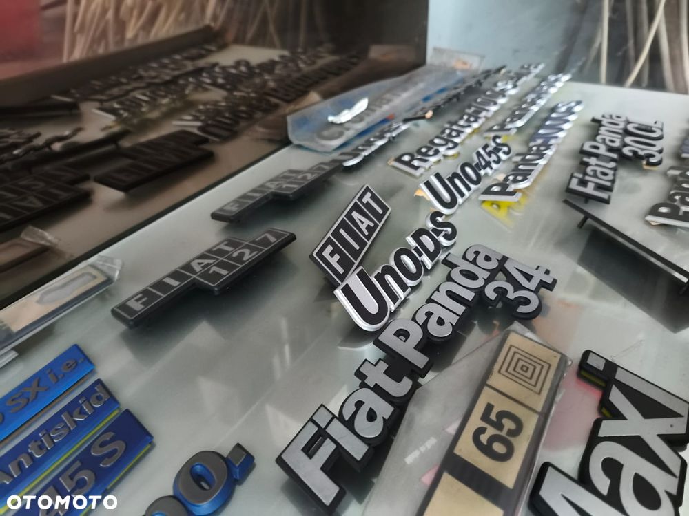 EMBLEMATY FIAT LANCIA 126 125 127 131 uno panda ritmo 1100 1500 prisma oraz inne.... - 16