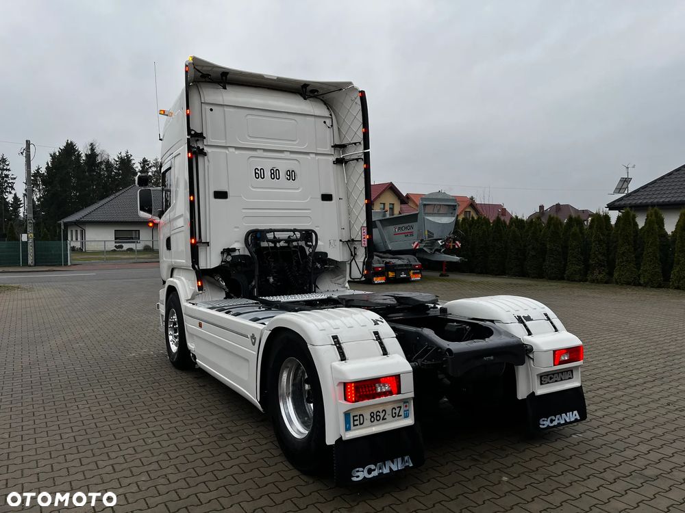 Scania R 580 V8 SPROWADZONA Z FRANCJI SERWISOWANA RETARDER DWA ZBIORNIKI FELGI ALUMINIOWE LODÓWKA - 4