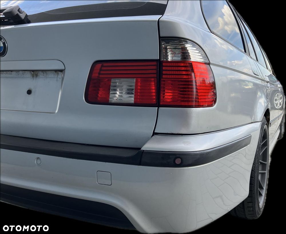 ZDERZAK TYŁ BMW E39 M-PAKIET TOURING KOMBI ORYGINAŁ OEM TITANSILBER 354 DYFUZOR PDC KOMPLETNY - 2