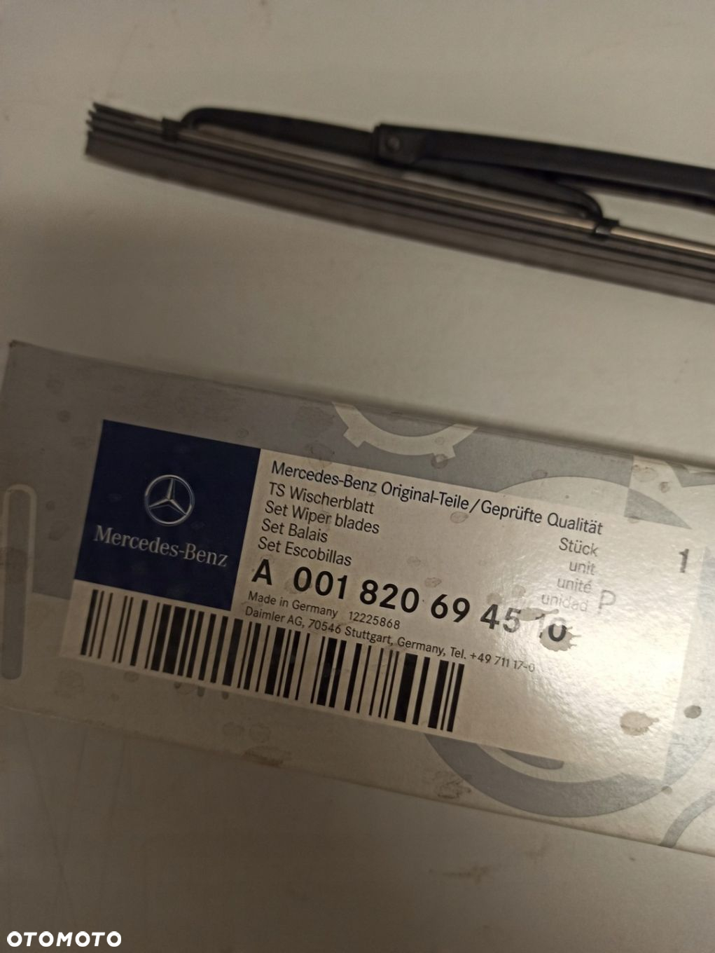 ZESTAW PIÓR WYCIERACZEK MERCEDES ACTROS MP2 MP3 A0018206945 ASO ORG - 2