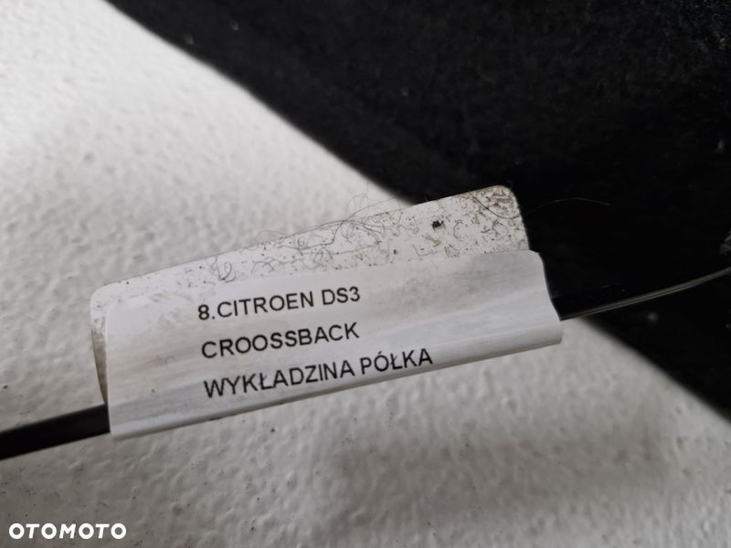 CITROEN DS3 CROOSSBACK WYKŁADZINA PÓŁKA BAGAŻNIKA - 4