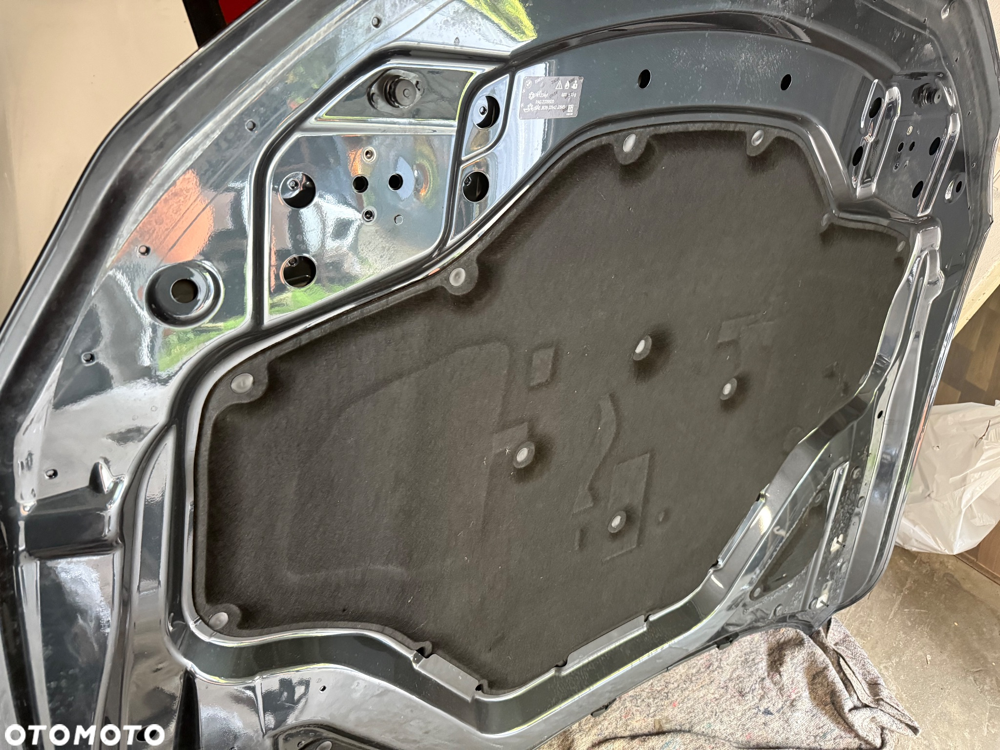 WYGŁUSZENIE MASKI BMW G11 G12 KOMPLETNE ORYGINAŁ DEMONTAŻ SPINKI BOKI - 2
