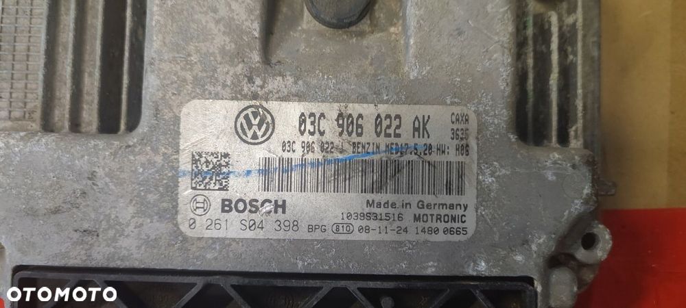 VW GOLF V 5 STEROWNIK KOMPUTER SILNIKA CAXA 1.4 TSI CZYSTY WYLOGOWANY - 3