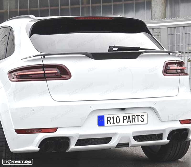 LIP SPOILER TRASEIRO PORSCHE MACAN 14-18 - 1