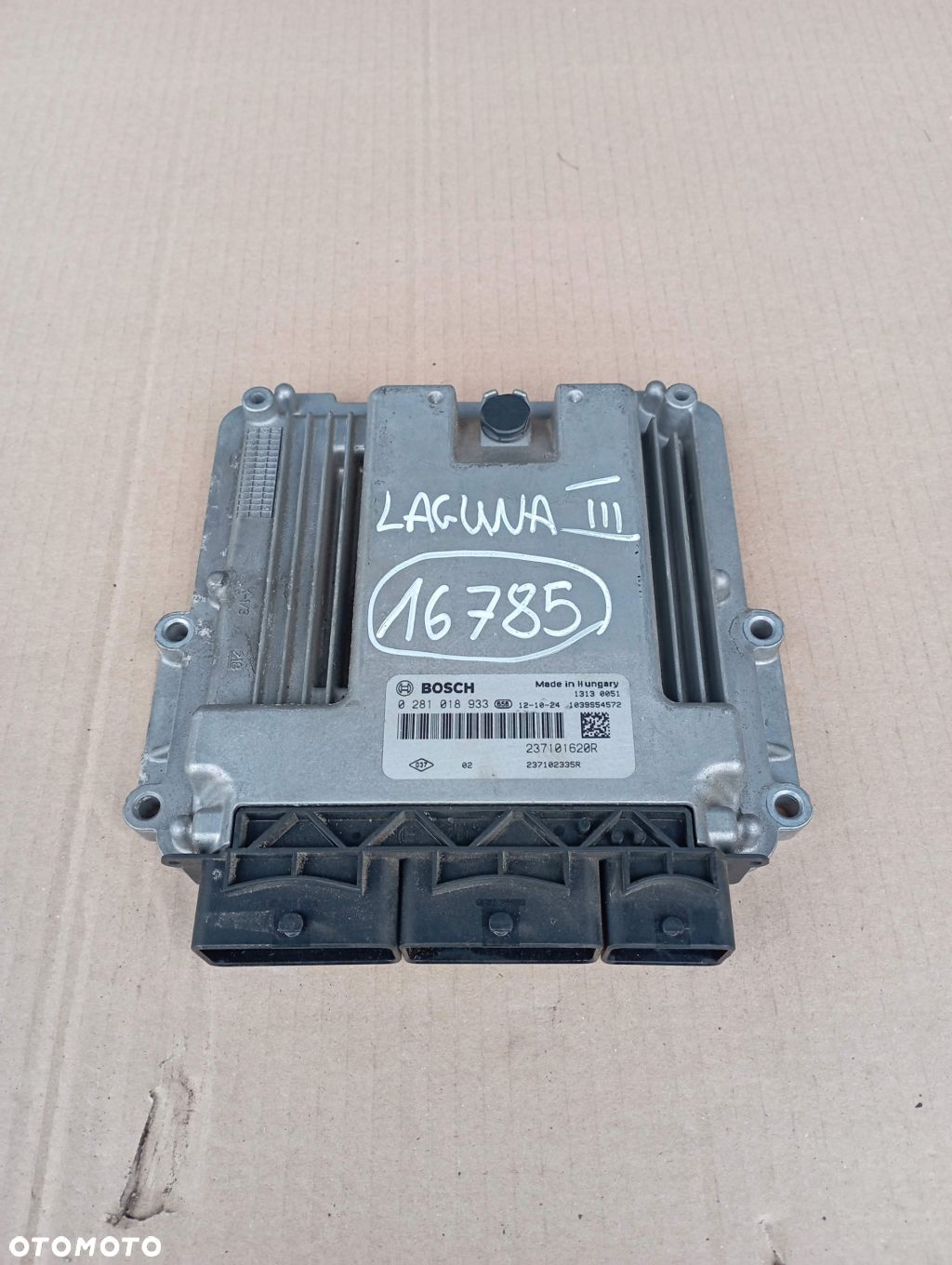 RENAULT LAGUNA III 3 2.0 DCI STEROWNIK KOMPUTER SILNIKA 237101620R - 1