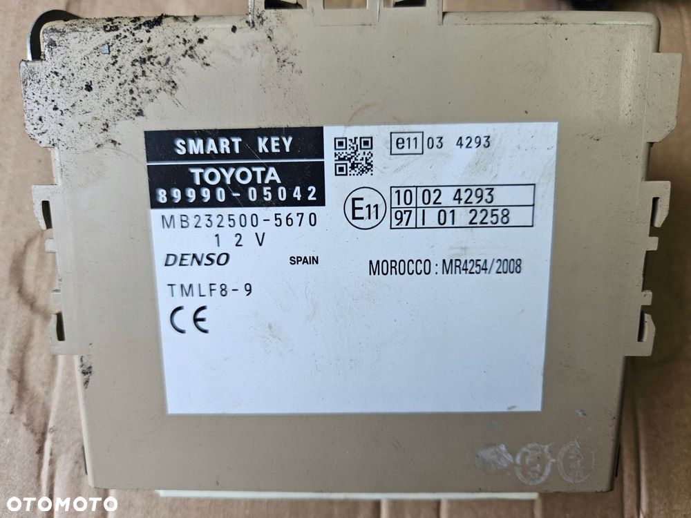 toyota avensis t27 09-14 2.2 d4d komputer kluczyk smartkey automat - 4