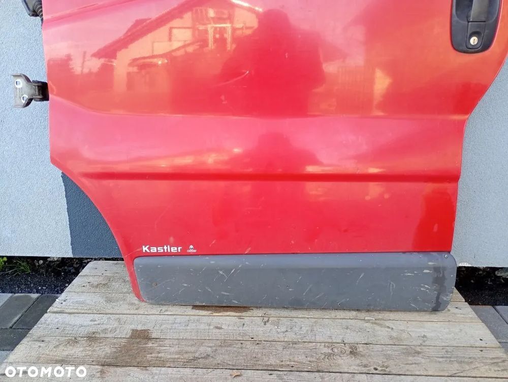 drzwi przednie lewe przód kompletne czerwone opel vivaro a trafic ii primastar 2001-2014 - 2