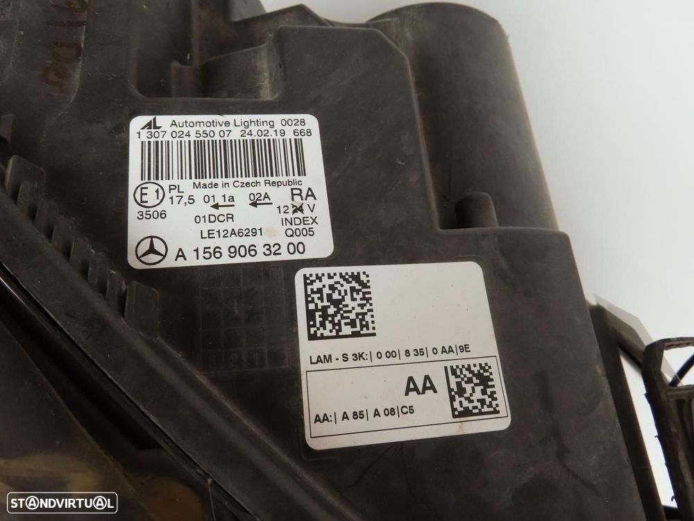 Farol Xenon Direito Usado / Original MERCEDES-BENZ GLA-CLASS (X156) A1569063200 - 5