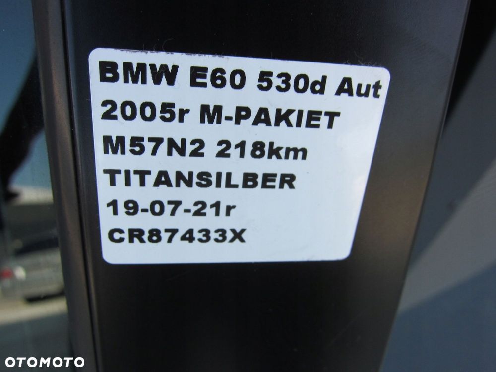 BMW E60 DRZWI PRAWE PRZEDNIE TITANSILBER PRAWY PRZ - 10