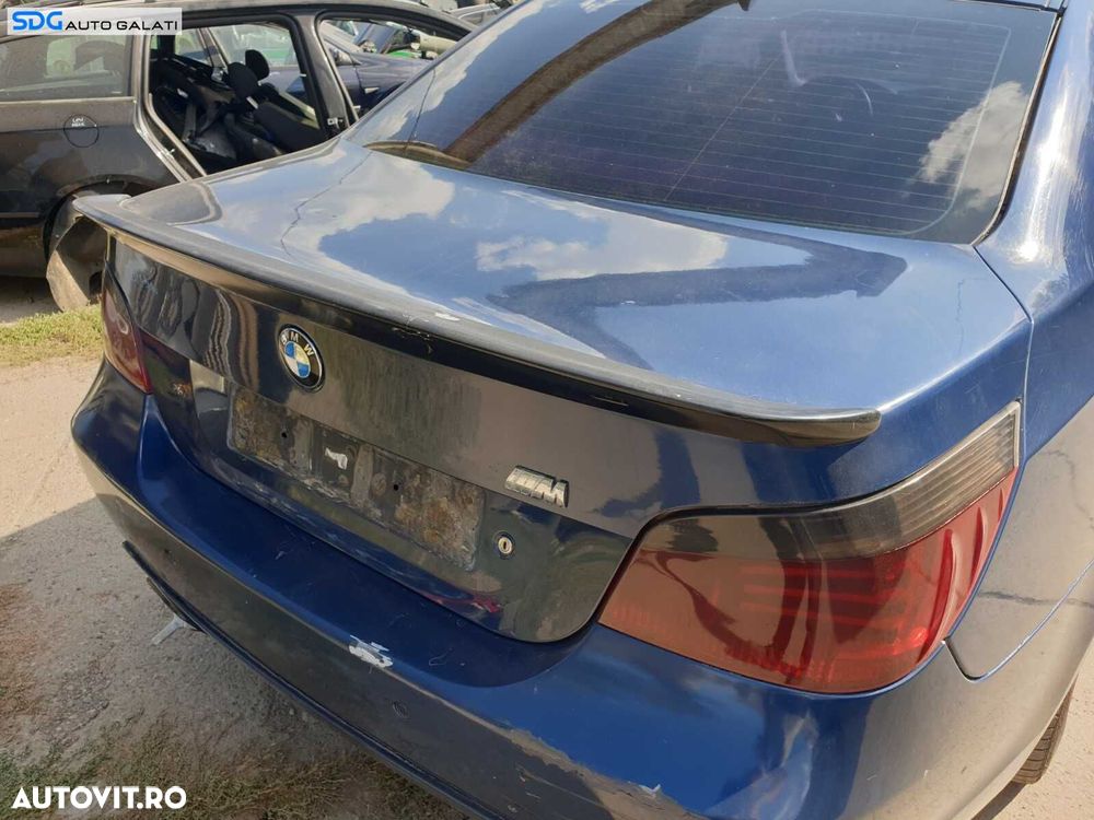 Capota Portbagaj Dezechipata cu Lip Eleron M Sport Tuning BMW Seria 5 E60 530 2003 - 2010 Culoare Mysticblau Metallic A07/5 (vopseaua prezinta mici defecte) [C1217] - 3
