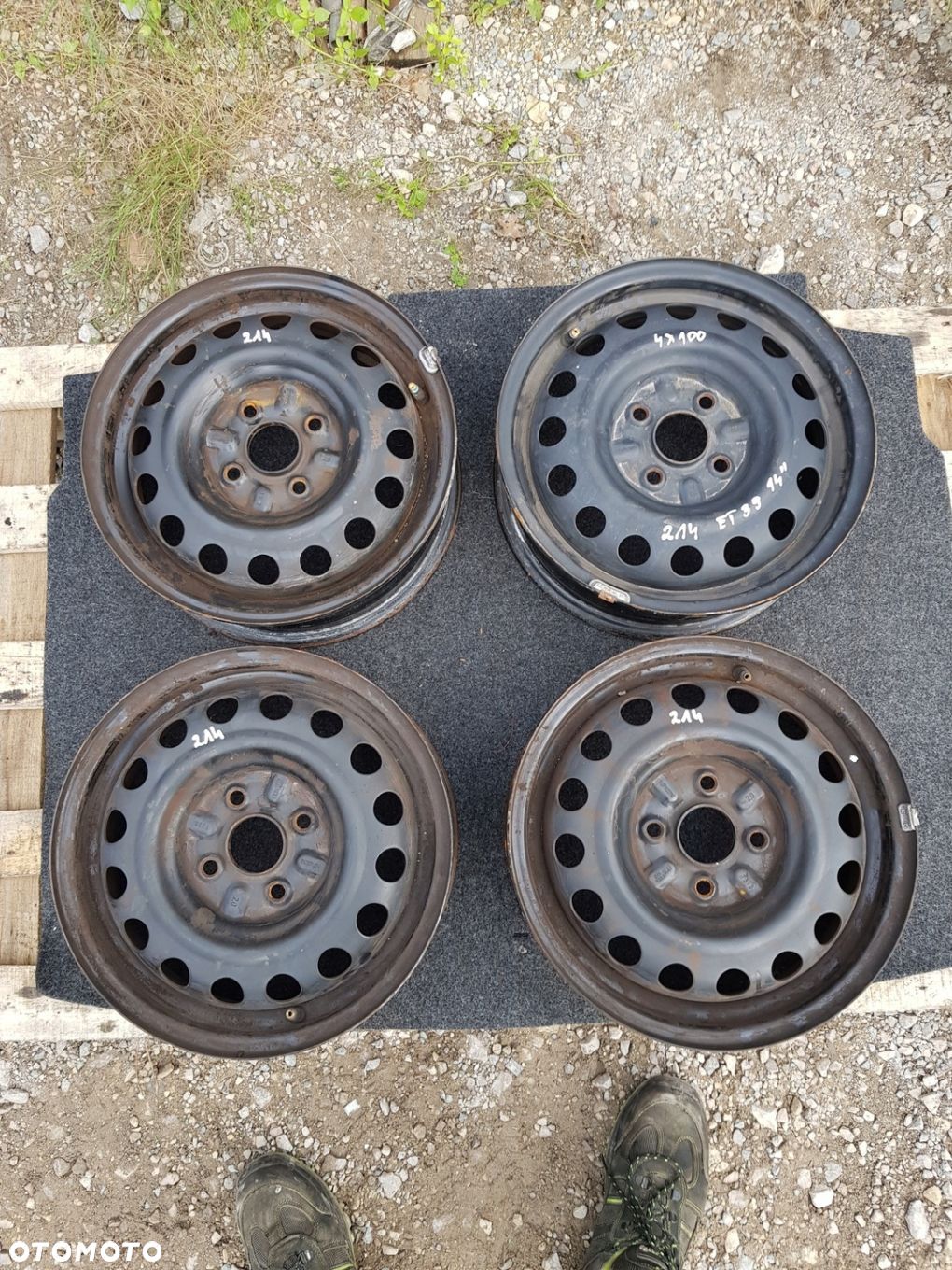 FELGI STALOWE TOYOTA AYGO CITROEN 4.5 x 14 4X100 ET39 2140679 - 1