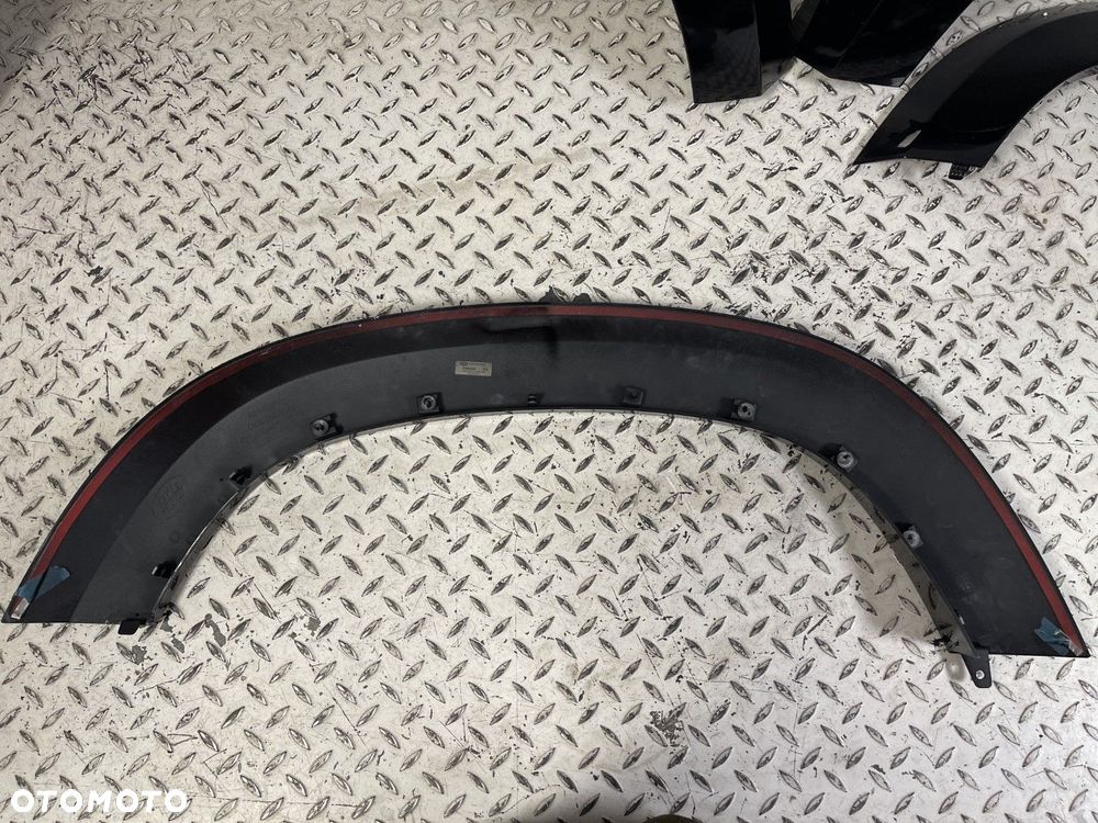ORYGINALNY NOWY KOMPLET LISTWY BŁOTNIKA LAND ROVER DEFENDER IV 4 19-25 L663 PRAWA LEWA PRZÓD TYŁ - 12