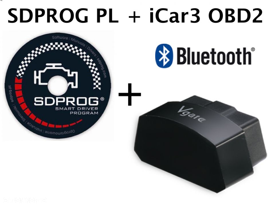Interfejs iCar3 OBD2 Bluetooth + polski program SDPROG - 2