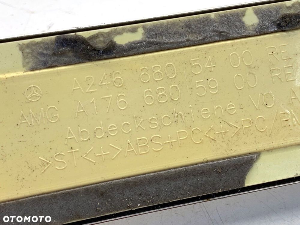 LISTWA NAKŁADKA PROGU PRZÓD LEWA PRAWA KOMPLET  MERCEDES-BENZ KLASA A (W176) 2012 - 2018 A 180 - 3