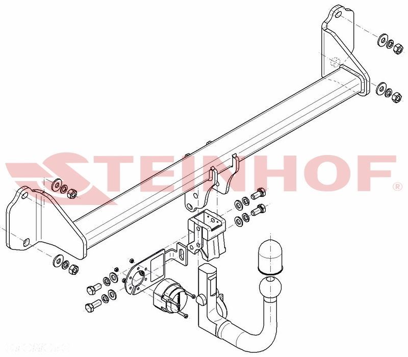 Wypinany hak holowniczy + Moduł 7 pin do BMW Seria 2 Active Tourer F45 od 2014 - 2