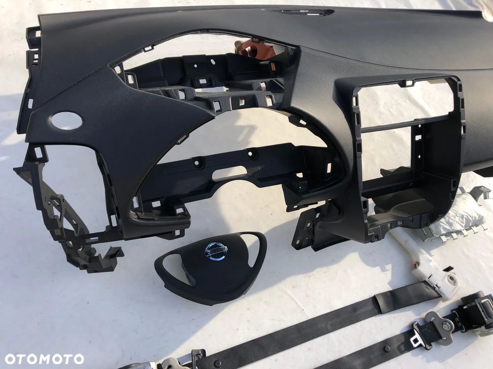 NISSAN LEAF DESKA KONSOLA KOKPIT PULPIT PÓŁKA PARAPET AIRBAG PODUSZKI PASY PAS      O K A Z J A   !!! - 4