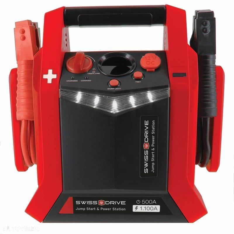Jump starter robot pornire 12V, cu compresor, lanterna si priza 12V, 18Ah, 35EP004 - 1