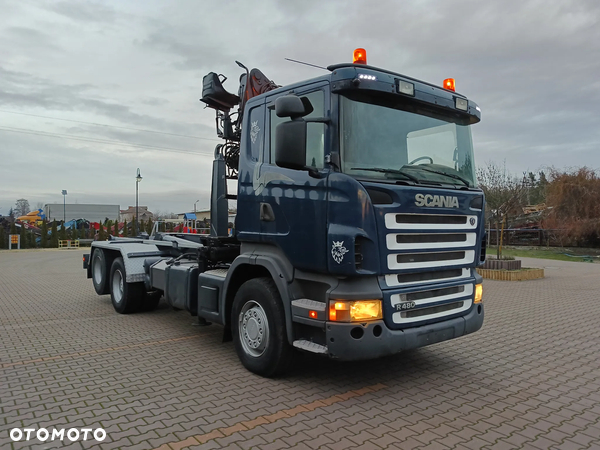 Scania R480 6x2 hakowiec HDS do złomu sprowadzony