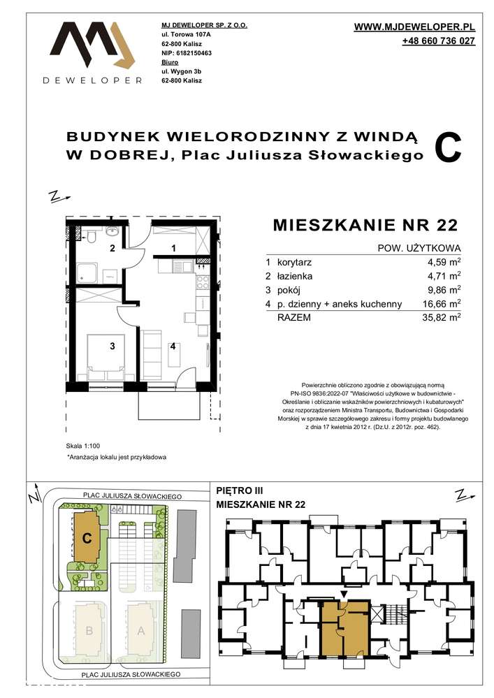 Mieszkanie nr 22 na "Osiedlu Dobre" budynek C