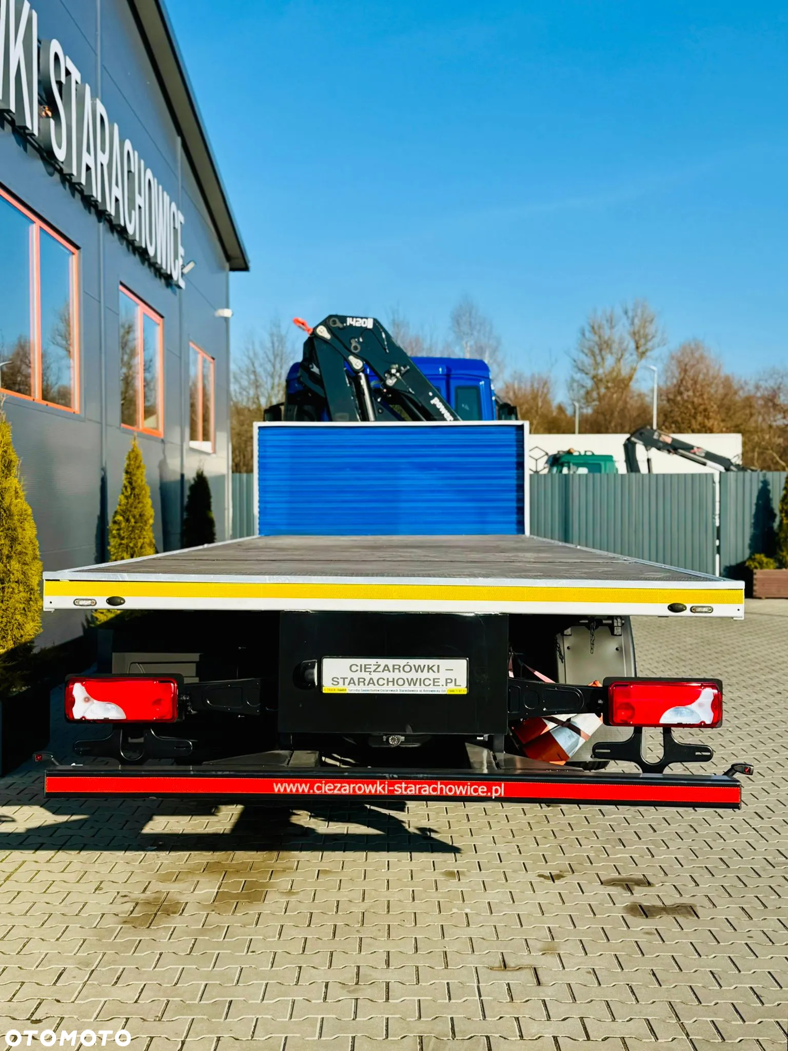 MAN TGS 26.360 // E6 // 6x2 // platforma laweta 7,2m z HDS HMF 1420 // dzwig żuraw kran crane skrzynia uniwersalny - 19