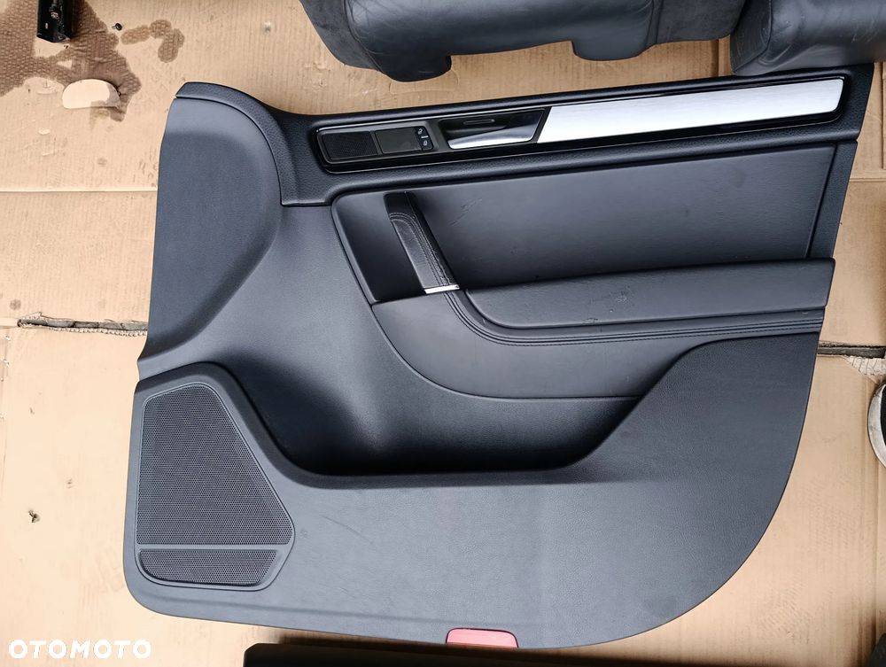 VW TOUAREG II 2 7P FOTELE SIEDZENIA BOCZKI KOMPLET GRZANE PÓŁSKÓRA EUROPA - 12