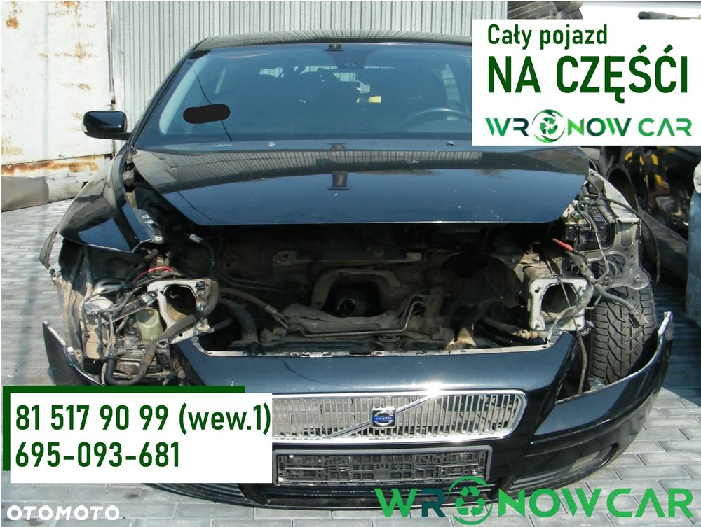 Volvo V50 (04-07r.) 2.0 TD 136KM. Silnik D4204T Skrzynia MMT6 lakier 019 – Black Stone. Cały na części. GWARANCJA !!!  Przód Tył Zestaw Komplet Drzwi Klapa Zderzak Błotnik Maska Grill Atrapa Szyba Pas Lampa Lusterko Boczki Fotel Kanapa Kokpit Deska Rozdzielcza Przełącznik Włącznik Sterownik Przewody Wiązka Instalacja Moduł Komputer Czujnik Listwa Pompa Alternator Wtryski Głowica Rozrusznik Kompresor Sprzęgło Dwumas Silnik Skrzynia ABS Klimatyzacji Paliwa Wspomagania Kolektor Turbina Przepustnica Zawór Chłodnica Koło Hak Belka Sanki Zawieszenie Mcpherson Półoś Amortyzator Wydech Tłumik Zacisk Most - 1
