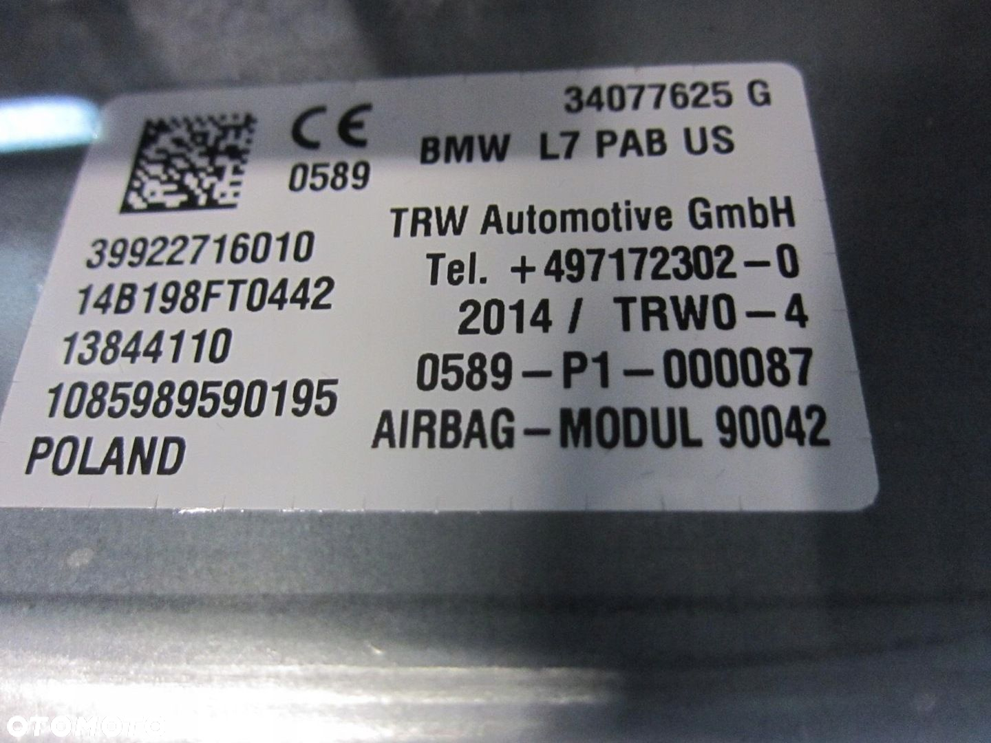 BMW F34 F30 F36 DESKA ROZDZIELCZA CZARNA BRĄZ HEAD UP HUD ORYG 51459248001 - 8