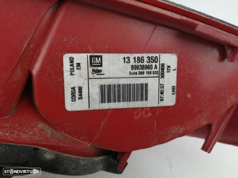 FAROLIM TRASEIRO ESQUERDO OPEL CORSA D 2008 -13186350 - 4