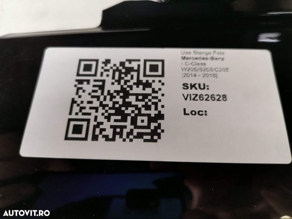 Usa Stanga Fata Mercedes-Benz C-Class W205/S205/C205 2014 2015 2016 20 - 8