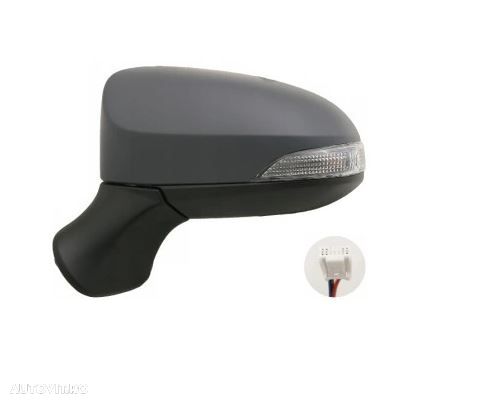 Oglinda exterioara Toyota Yaris, 07.2014-05.2017; Yaris, 05.2017-, stanga/dreapta, reglare electrica; grunduit; incalzit; sticla convexa; geam cromat; cu Lucas, SRL - 1