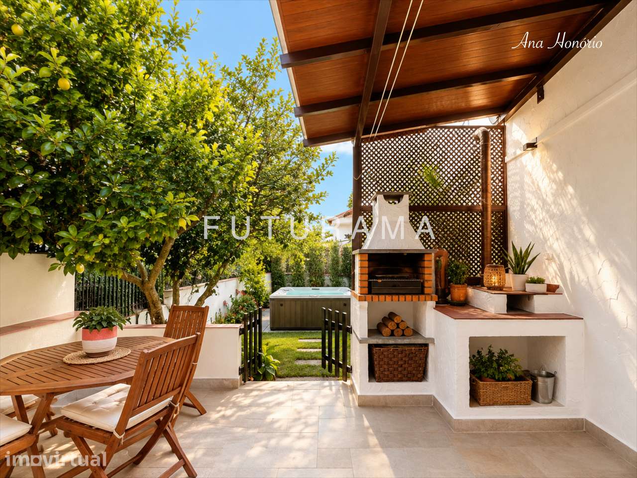 Charmosa Moradia Isolada T4+2 com Jardim, Jacuzzi e Garagem na Parede - Grande imagem: 3/60