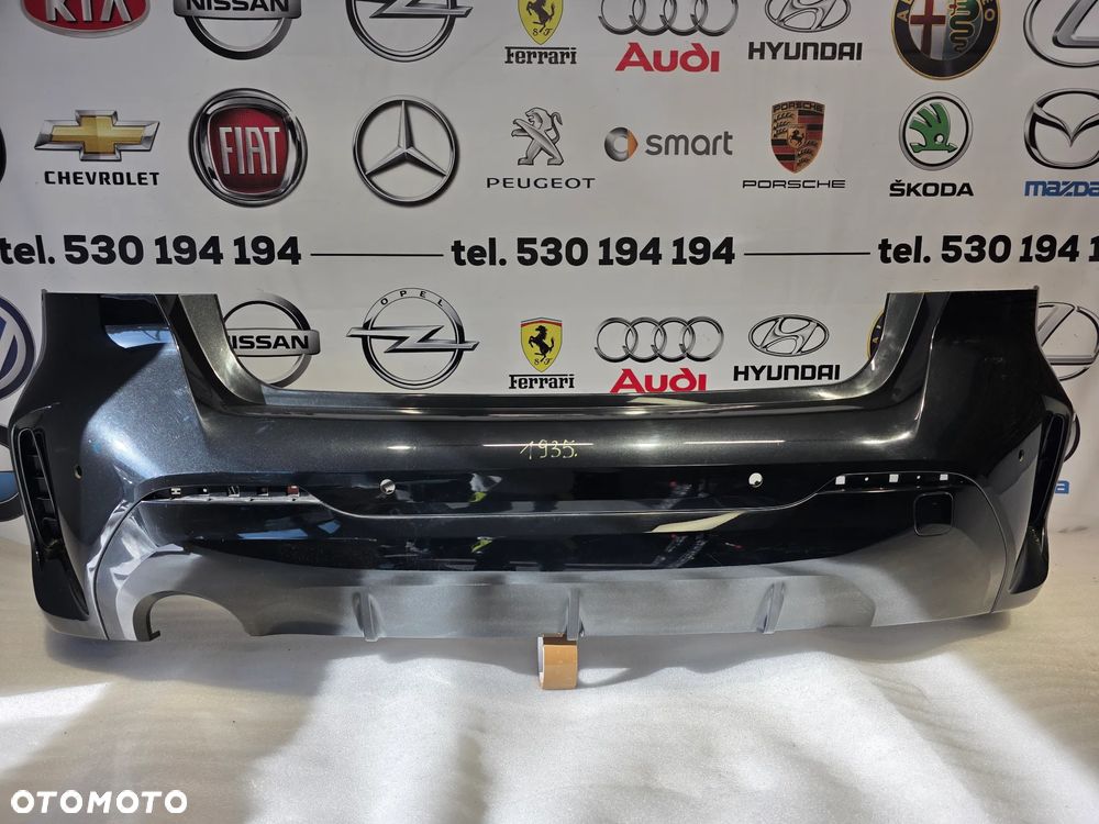 BMW 1 F40 19- M-PAKIET ZDERZAK TYLNY TYLNI TYŁ NA 4xPDC KOLOR CZARNY METALIK NR 51128070949 + 51128070950 NR AUKCJI NZ1935 - 1