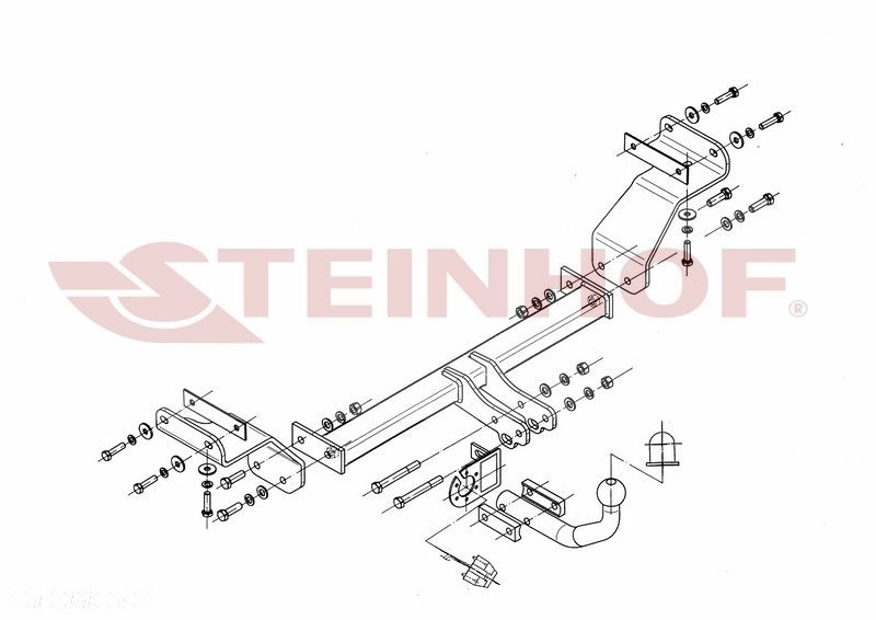 Hak holowniczy + MODUŁ 7PIN do Kia Ceed I Kombi od 2007 do 2012 - 2