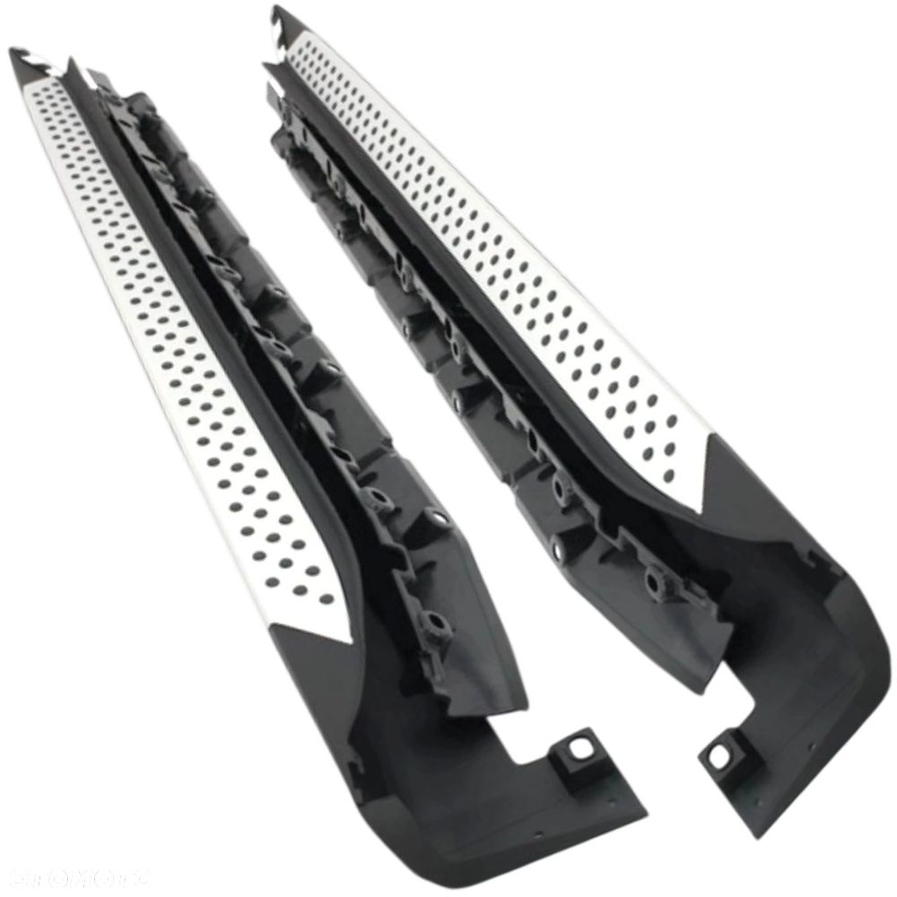 STOPNIE PROGOWE BOCZNE LISTWY PROGI BMW X6 E71 E72 2007-2014 ALUMINIUM - 4