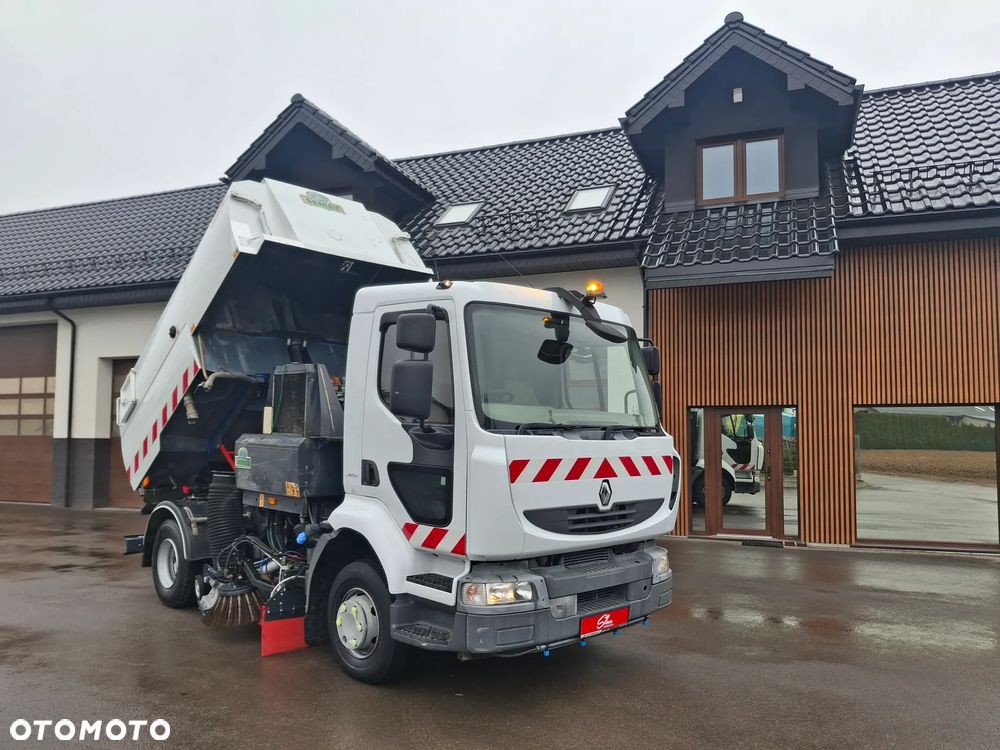 Renault Midlum 220 Zamiatarka Johnston 2 Silniki Szczotki L/R Obie Strony 2010r Przebieg 116 tyś km - 16