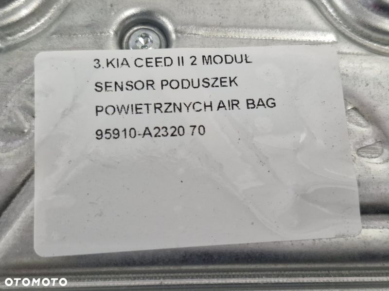KIA CEED II 2 MODUŁ SENSOR PODUSZEK POWIETRZNYCH AIR BAG 95910-A2320 - 5