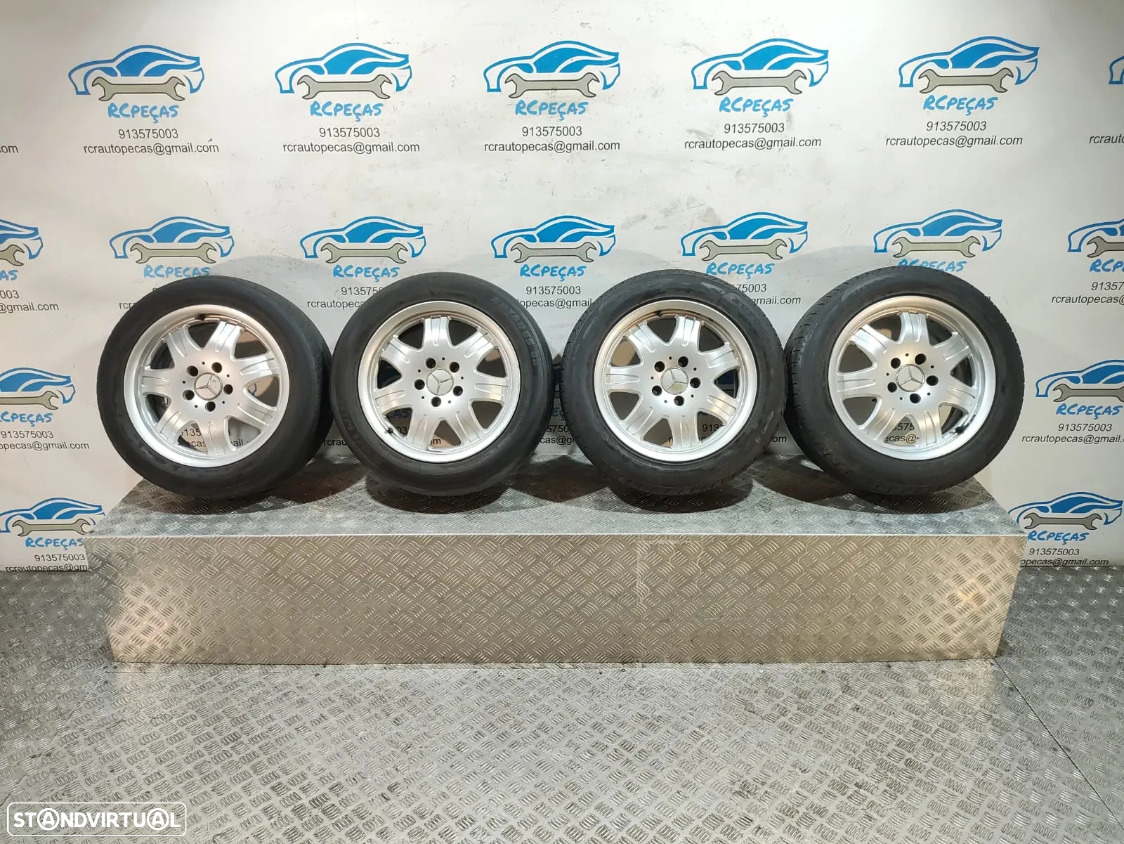Jantes 16 Polegadas Originais Mercedes Benz - 5x112 - A1714010902 - CLK SLK R170 R171 Class C W202 W203 - 9