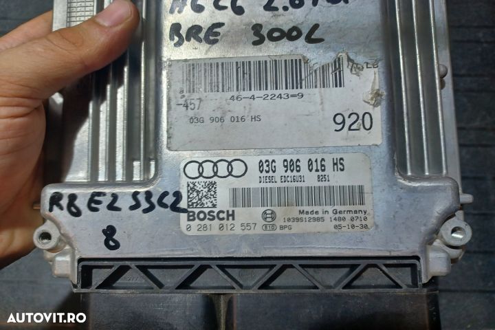 Calculator motor ECU 03G906016HS 0281012557 - 2.0 TDI BRE 03G906016HS - 3