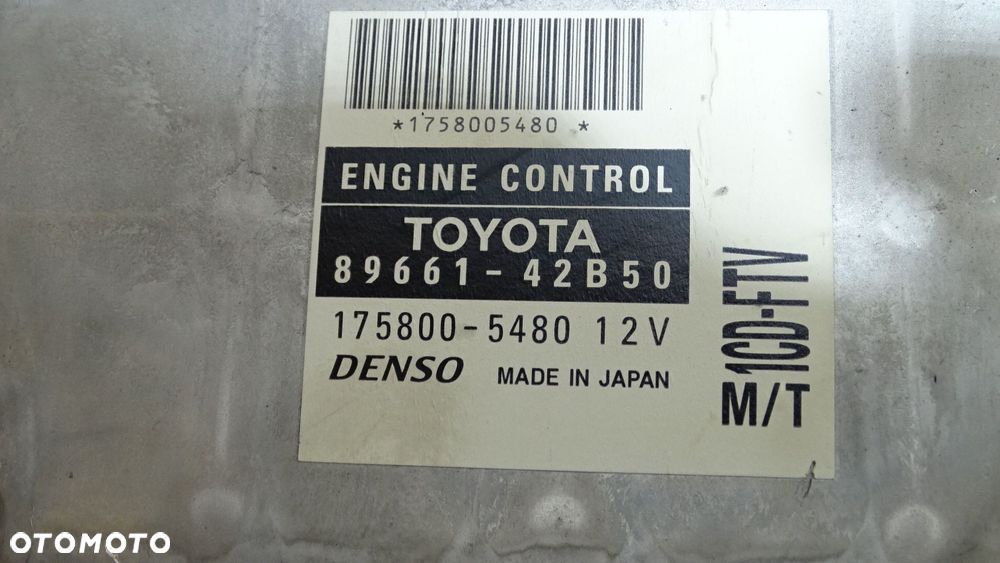 KOMPUTER SILNIKA TOYOTA RAV4 II 2.0D4D 89661-42B50 - 2