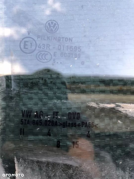 SZYBA PRAWY TYL DRZWI touran iii dymiona 2015 - 3