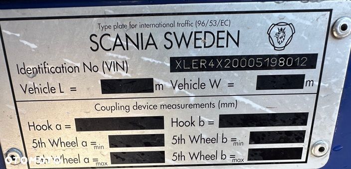 Scania R500 V8 TOPLINE MANUAL RETARDER KLIMA WEBASTO LODÓWKA 2xALUTANK 995000km EURO 5 2008 ŁADNA - 13