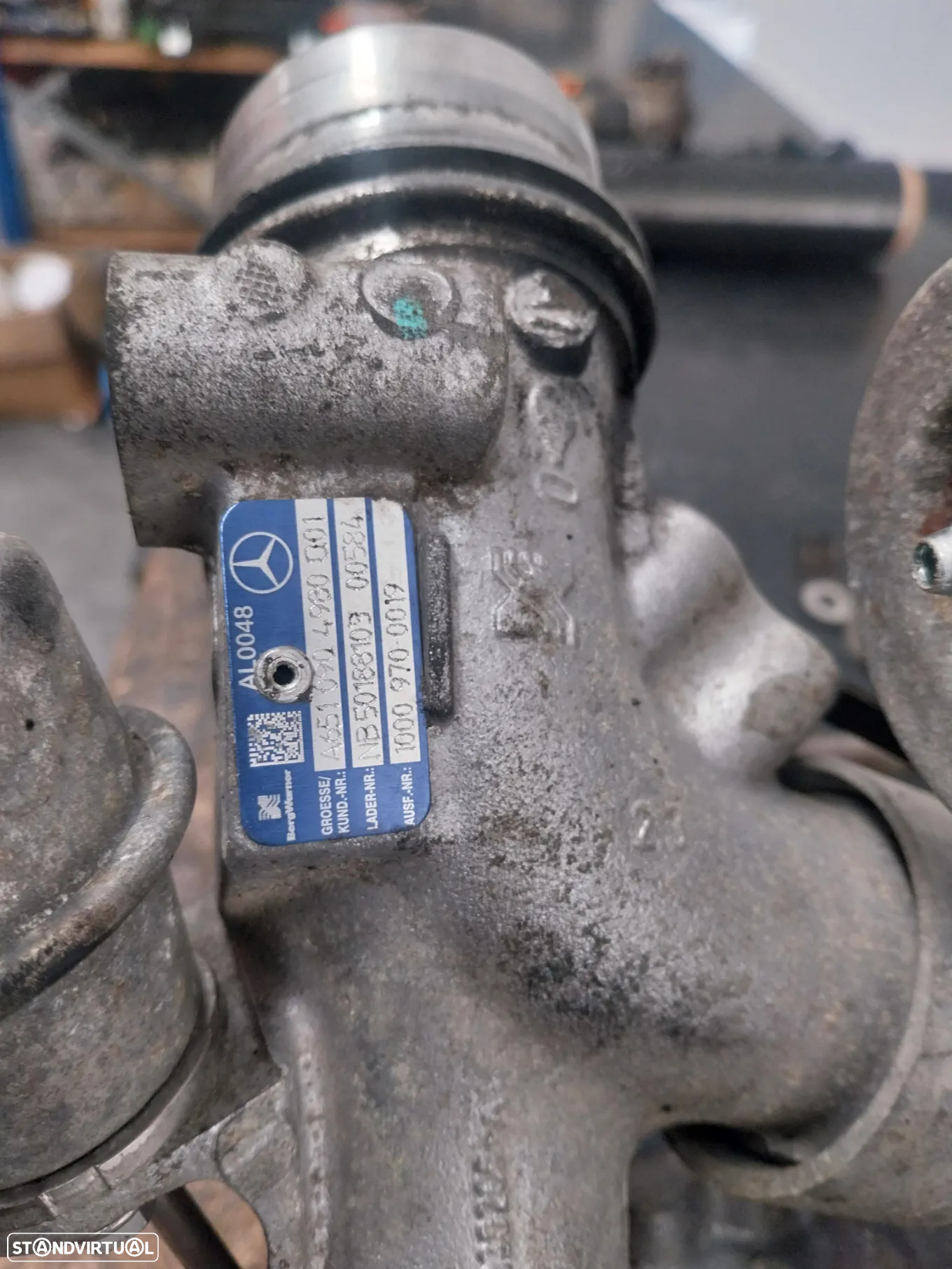 Turbo Mercedes-Benz W212 motor ref: 651 924 ano 2011 - 4