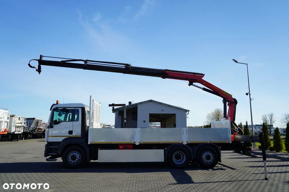 MAN TGS 26.320 /  SKRZYNIOWY 6.6 M + HDS PALFINGER PK 18002-EH B / MAX UDŹWIG: 6 000 KG / WIDŁY DO PALET / STEROWANIE RADIOWE / ROTATOR / MOCNA PODŁOGA - 4