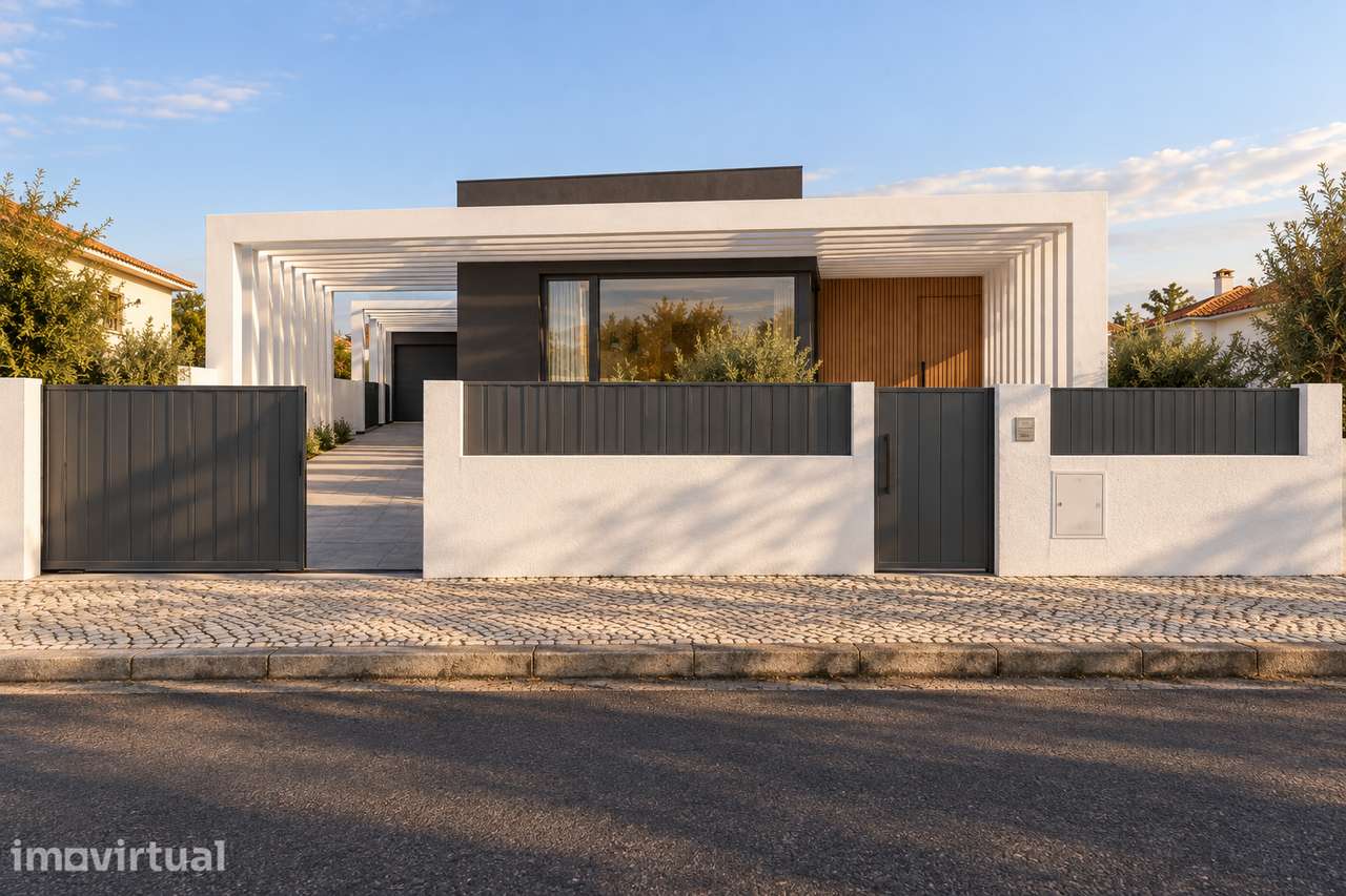 Moradia T3 de arquitetura única, com piscina, em Palmela - Grande imagem: 2/14