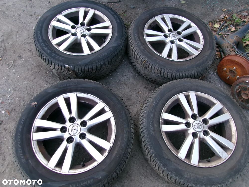 KOŁA FELGI ALU OPONY ZIMA PIRELLI  205/60/16 TOYOTA AVENSIS T27 AURIS   VERSO  5X114,3 - 1