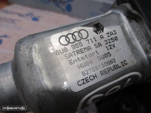 Motor Limpa Vidros Tras 8U0955711A AUDI A1 SPORTBACK 8X FASE 1 2013 1.6TDI 105CV 5P PRETO TRAS ORIGINAL - 5