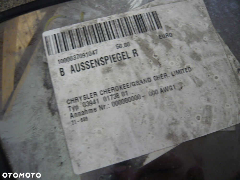 lusterko zewnętrzne prawe 5 pin chrysler cherokee - 3